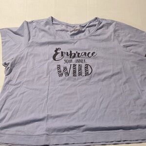 Casual Lavender Embrace  your inner Wild sleep shirt
